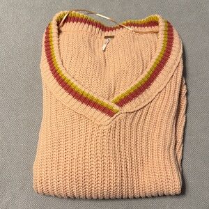 NWOT Free People Clyde Oversized Knit Sweater Vest. Size L.